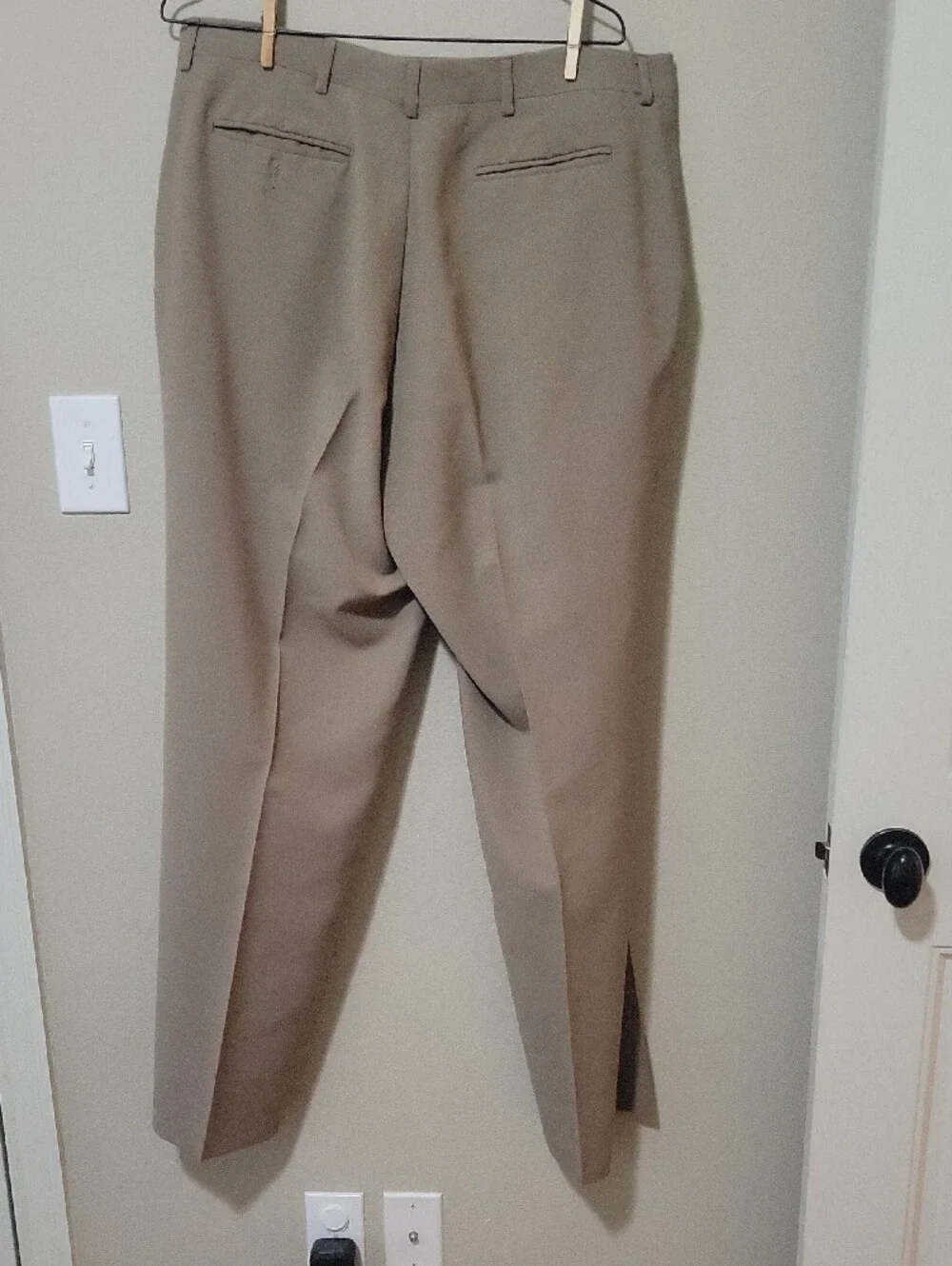Haggar Men's Khaki Straight-Leg Chinos - Light Brown